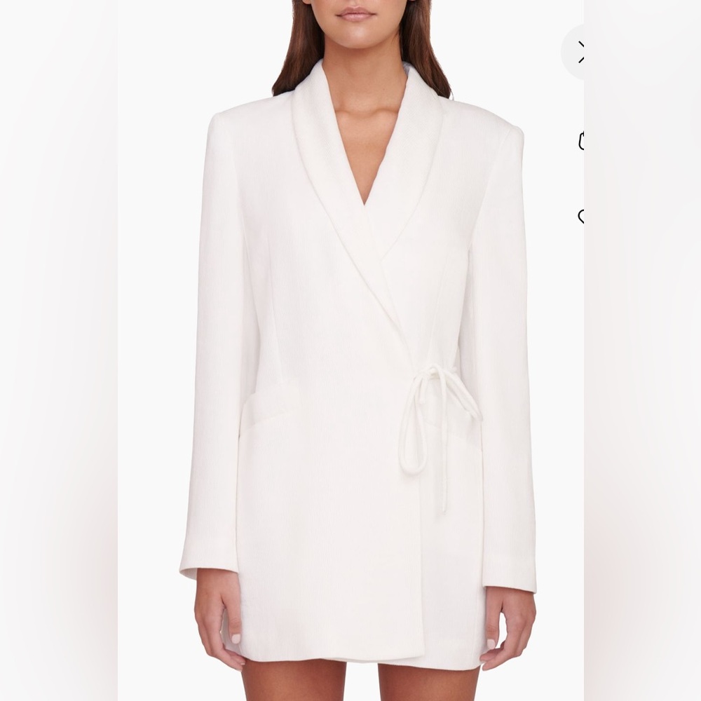 BRIDAL! Never worn STAUD white blazer dress